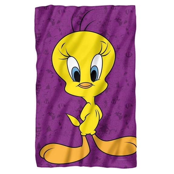 Looney Tunes Blanket, 36"x58", Tweety Bird Character Fleece Blanket