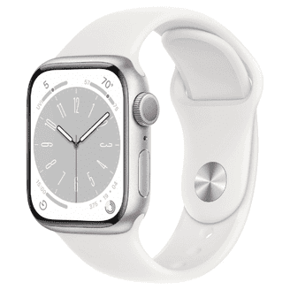 Apple Watch Series 8 41mm ホワイト Apple Watch Series 8 GPS, 41mm Silver Aluminum Case with White