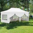 thumbnail image 2 of Costway 10 x 20 FT Pop up Canopy  Outdoor Canopy Tent with 6 Sidewalls Carrying Bag, 2 of 11