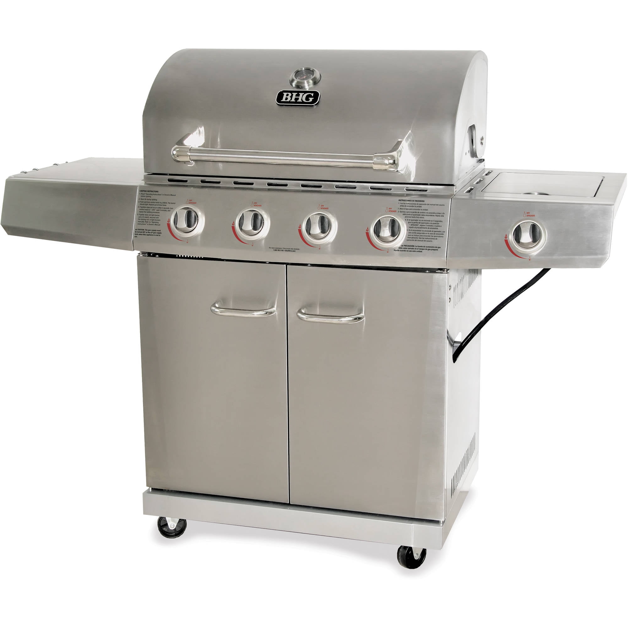 Better Homes and Gardens 4 Burner Gas Grill Stainless Steel