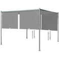 thumbnail image 5 of vidaXL Garden Pergola with Retractable Roof 118.1" Anthracite/Cream White, 5 of 6
