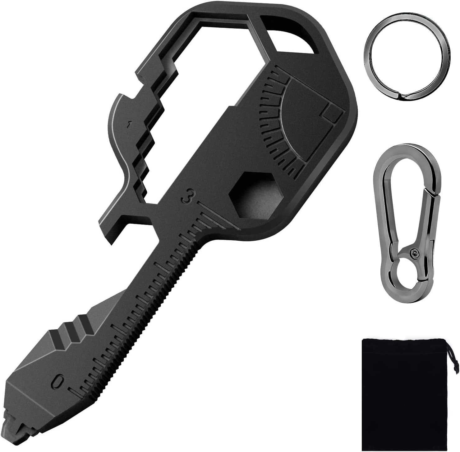 24 in1 Key Shaped Pocket Tool, multitool key with key chain, Outdoor