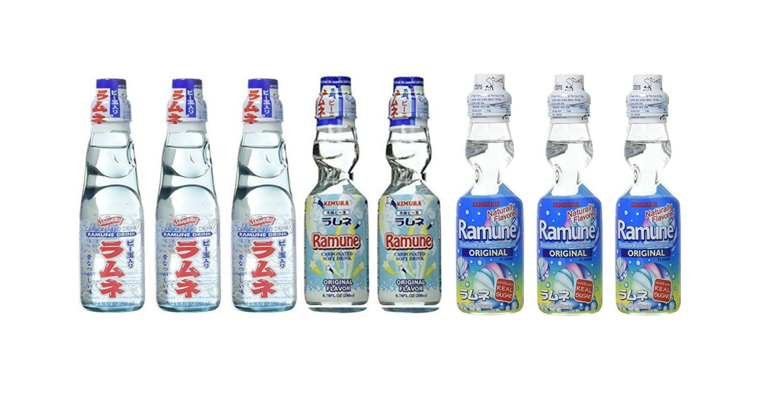 RAMUNE Japanese Soft Drink multipack, 8 Bottles, 6.76 Fl Oz Each