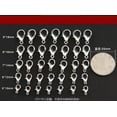 thumbnail image 4 of U8MO 50pcs 10/12/14/16/18/21mm Silver Lobster Clasps Metal Hooks for Jewelry Making-14x7mm, 4 of 6