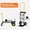 Load 800LB | Black + Yellow, variant on Heavy Duty 2-in-1 Convertible Hand Truck & Platform Dolly Cart – 800LB Capacity, 8" Non-Flat Wheels, Adjustable Handle