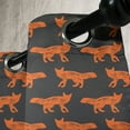 thumbnail image 3 of Ambesonne Fox Grommet Curtain, Forest Animal Silhouette, 50" x 72", Orange Charcoal Grey, 3 of 6
