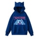 thumbnail image 1 of Pop cazadora para niña Demon Hunters Women's Fashion Cat-Ear Crop Top Hooded Sweatshirt （Blue）, 1 of 4