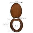 thumbnail image 6 of Design House Dalton Wooden Soft Close Toilet Seat, 6 of 14