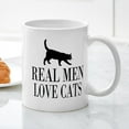 thumbnail image 3 of CafePress - Real Men Love Cats Mugs - 11 oz Ceramic Mug - Novelty Coffee Tea Cup, 3 of 4