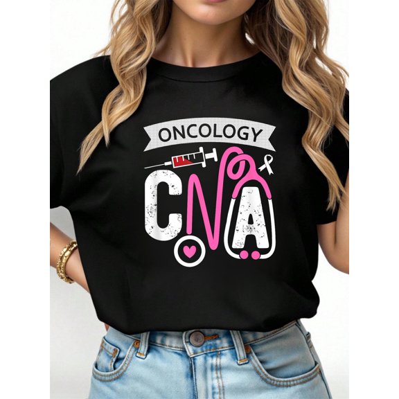 Oncology CNA Certified Nursing Assistant Nurse Oncology T-Shirt