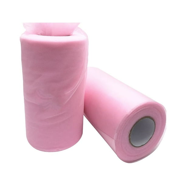 Rollo de tul Cateissary Tela de costura y artesanía rosa