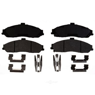Raybestos Element3 EHT Front Brake Pad Set For Cadillac XLR & Chevy Corvette (2004-2009, 1997-2013) - Enhanced Hybrid Tech, Includes Hardware