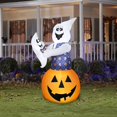 thumbnail image 2 of Fantasma inflable de Halloween con bebé fantasma de 1,8 m con dibujos animados, 2 of 4