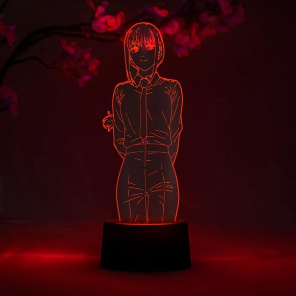Lámpara Otaku Makima Chainsaw Man Anime con LED RGB de 16 colores