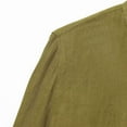 thumbnail image 6 of FRSASU Womens Fall/Winter Shirt Casual Turndown Collar Long Sleeve Linen Button Down Loose Blouse Tops Green XS(XS), 6 of 6
