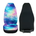 thumbnail image 4 of Uorisanigo Car Seat Cover Fit Four Seasons, Soft Colorful Tie Dye Print Front of Car Seat Cushions, 2 PCS Comfort Covers Universal Fit for Most Cars, SUV, Van, 4 of 7