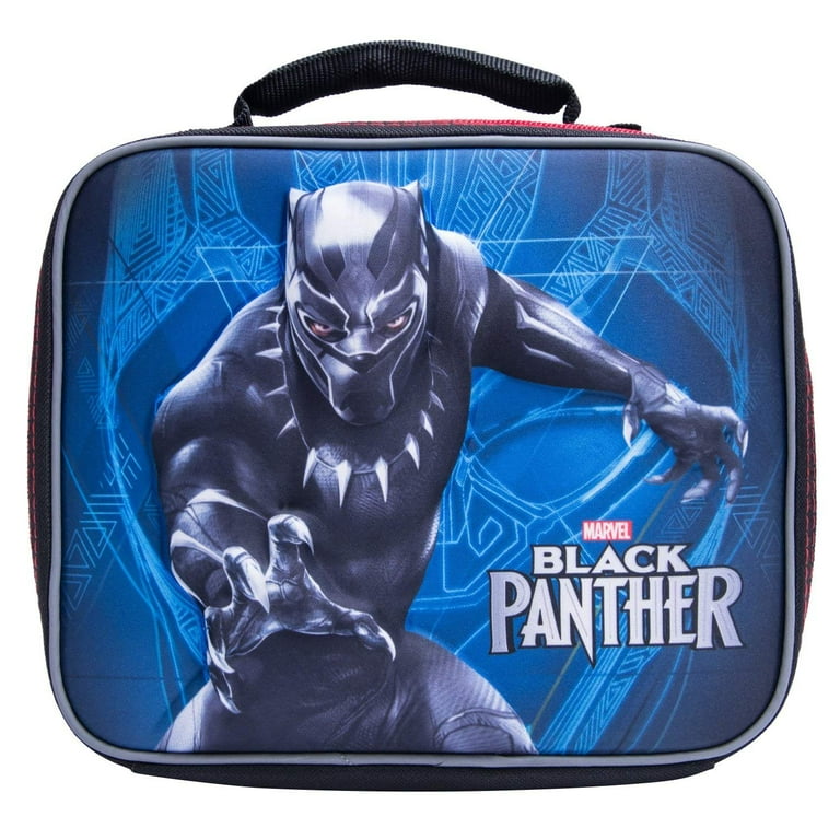 Boys Marvel Black Panther Backpack with Lunch Bag