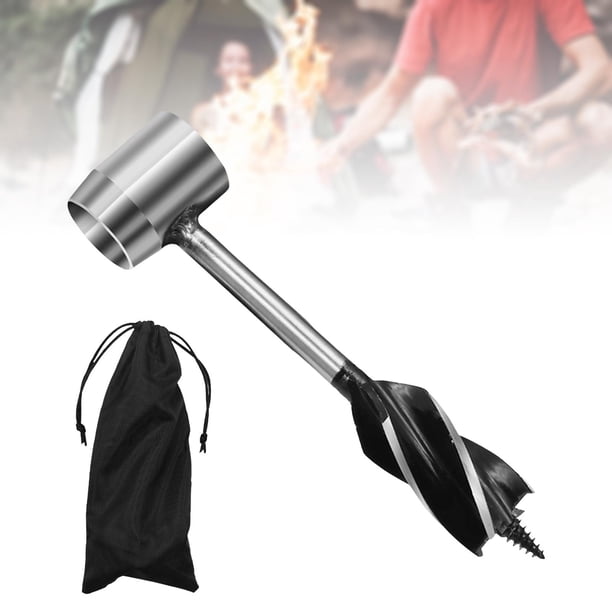 Heavy Duty Auger Bit Manual , Manual Auger, Taladro de mano para carpintería para herramienta de de supervivencia para Plata Baoblaze Broca de barrena