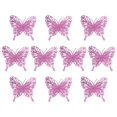 thumbnail image 1 of EIMELI Simulation Butterfly Christmas Plastic Decoration Accessories Layer Gold Powder Glitter New Artificial Flower Xmas Tree, 1 of 10