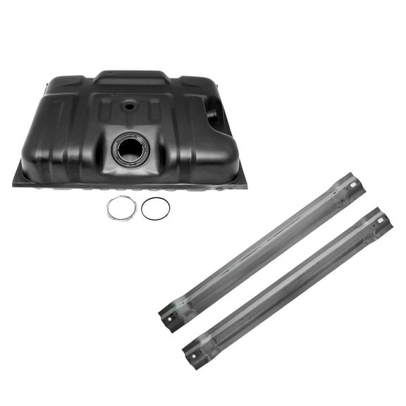 TRQ Fuel Gas Tank w/ Straps Kit Set 18 Gallon NEW for Ford F-Series Pickup Truck FTA65935 Fits select: 1990-1996 FORD F150, 1990-1997 FORD F250