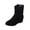 Black, variant on Wyzesi Platform Mini Boots for Women Ladies British Style Fashion Solid Color Suede Pleated Round Head Casual Short Boots Toddler Winter Boots
