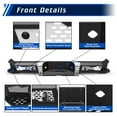 thumbnail image 3 of Rear Bumper Compatible with Ford F150 2006-2014,Heavy Duty Steel Rear Bumper With Sensor Holes,D-Rings,Built-In Non-Slip Steps,Style 1, 3 of 10