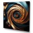 thumbnail image 2 of Designart "Spiraling In The Golden Ratio I" Abstract Spirals Wall Decor, 2 of 7