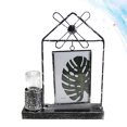 thumbnail image 2 of 1pc Creative Household Tabletop Decoration Craft Decorations for Friends Iron Art Windmill Luminous Hydroponics Photo Frame, 2 of 9