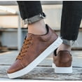 thumbnail image 5 of KAQ Men's Shoes Leather Casual Shoes for Men Fashion Sneakers Casual Dress Shoes, 5 of 8