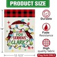 thumbnail image 2 of Christmas Vacation Decorative Garden Flag, Funny Xmas Classic Movie You Serious Clark Hat Burlap Yard Home Decoration, Winter Holiday Plaid Small Outside Outdoor Decor Double Sided 12 x 18, 2 of 6