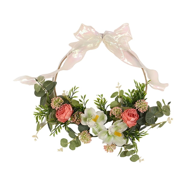 Guirnalda Floral Artificial Colgante, Decoración Romántica para Puerta Principal, Guirnalda de Primavera para Cafetería, Pared, Patio Trasero, Fiestas JH615