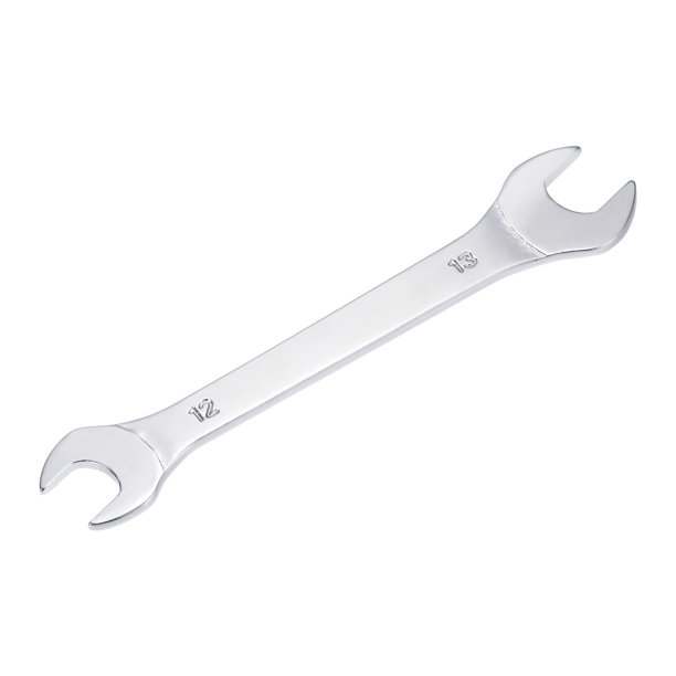 Llave de boca abierta delgada Uxcell, 12mm x 13mm, chapada en cromo espejo de acero de alto carbono