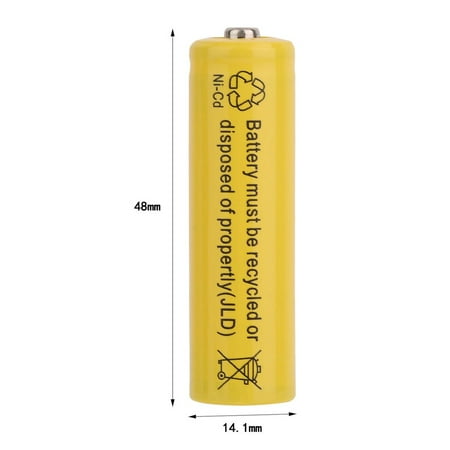 40pcs/Lot AA Reable High Capacity Batteries Ni-Cd 600mAh 1.2V For Garden Solar Ni-Cd Light LED A20
