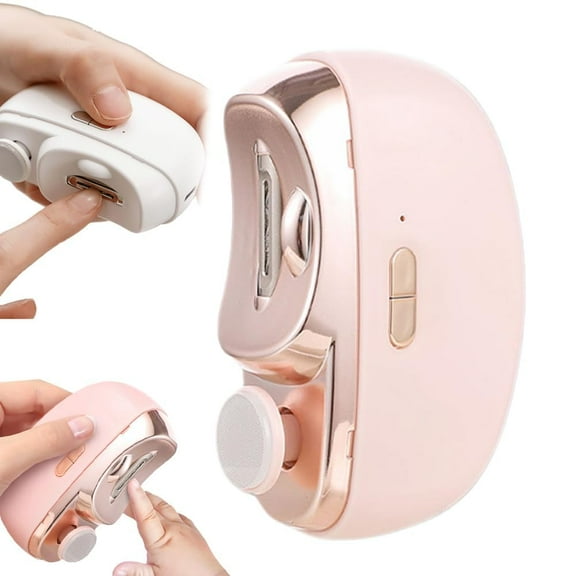 Electric Nail Clipper, Toenail Clippers for Seniors, 2026 2 in 1 Automatic Nail Trimmer with Polishing, Fingernail Clipper for Men Women Kids Baby Adults