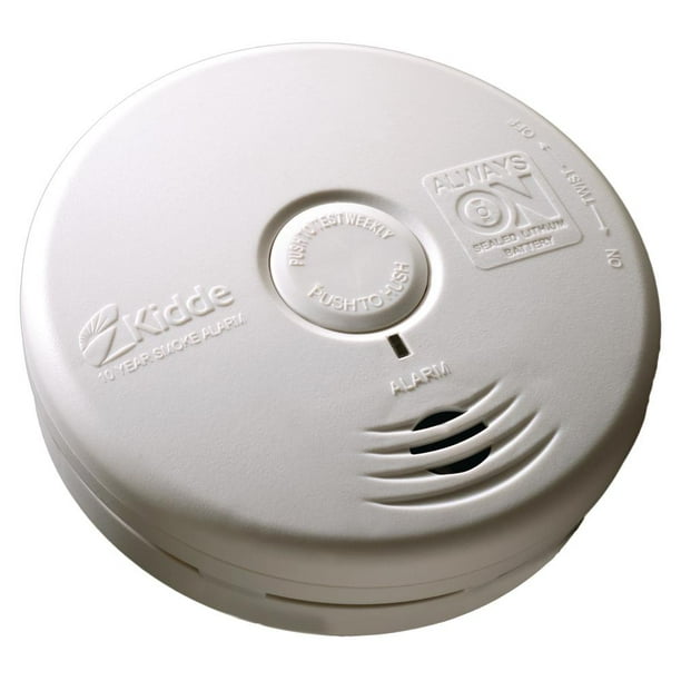 3 Pack Kidde 10 Year Battery Operated Photo Electric Smoke Detector Walmart Com Walmart Com