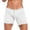 White, variant on zeranth Summer Men Shorts Drawstring Elastic Waist Slim Fit Above Knee Length Solid Color Vacation Beach Sport Casual Homewear Short Pants