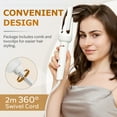 thumbnail image 6 of BILITOK Auto Hair Curler, Automatic Curling Iron with 4 Temperature & 3 Timer, Automatic Shut-Off, Anti-Scald, Anti-Tangle Rotating Curling Wand for Hair Styling White, 6 of 7