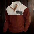 thumbnail image 2 of Chandail en Molleton Sans Capuche pour Hommes, Manches Longues, Col Rond, Décontracté, pour un Confort et un Style Quotidiens, Style Mode Urbaine, 2 of 4
