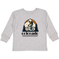 thumbnail image 3 of Inktastic Colorado Mountain Biking Boys or Girls Long Sleeve Toddler T-Shirt, 3 of 5