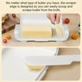 thumbnail image 3 of Caja Almacenamiento Queso Plato Mantequilla Hermético Con Espátula para Refrigerador (transparente), 3 of 9