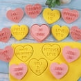 thumbnail image 2 of ievspot 1 Set Heart Cookie Cutter Mini Valentine Cookie Cutter Stamp Plastic Biscuit Pastry Cutters for Valentine's Day Baking, 2 of 8