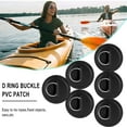 thumbnail image 4 of 6 Pack Stainless Steel D-Ring Patch for Inflatable Boat Kayak Dinghy D-Ring, 4 of 6