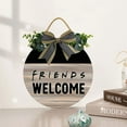 thumbnail image 3 of Eveokoki 11" Door Decor Sign,Rustic Hanging Friends Welcome Wooden Signs Family Sign Rustic Wall Decor Indoor and Outdoor Vintage Wooden Decoration Farmhouse Primitive, 3 of 5