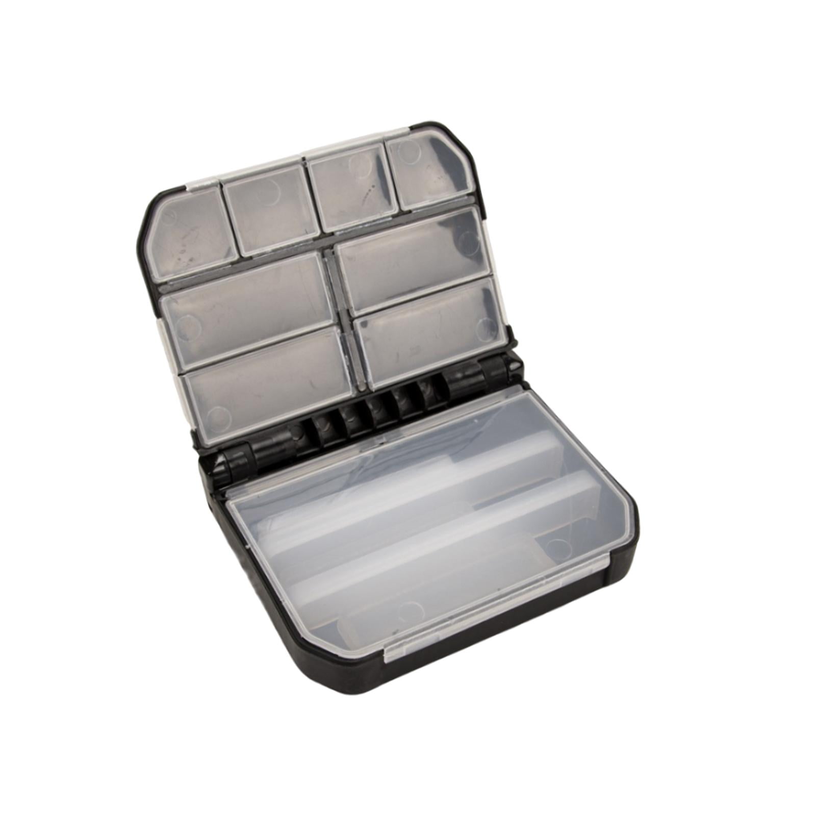 Colaxi 3X Fishing Tackle Box with Removable Dividers Waterproof Tackle Organizer Black