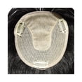 thumbnail image 2 of viviaBella Human Hair Topper - 5.1" x 5.1" Clip-In & Seamless Solution for Thinning Hair - Natural Black, 16 Inch Thick Silk Base for Women, 2 of 7