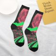 thumbnail image 4 of Uemuo Neon Desert Moon Printed Kids Boys Socks Seamless Crew Socks Crazy Funny Athletic Sport Socks for Children, 4 of 5