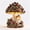Angel Bird, variant on 2026 Magical Christmas Mushroom Lamp, Rustic Tabletop Decor with Santa Claus Hedgehog and Snowy Pinecone Berry Details, Whimsical Holiday Centerpiece