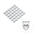 thumbnail image 2 of 144uds Corazón Imitación Diamante 10mm Autoadhesivo Gemas Pegatinas Joyas Pegatinas para San Valentín Maquillaje, Artes y Artesanías, Joyería Fabricación Transparente Blanco, 2 of 7