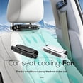 thumbnail image 3 of Lefu Car Rear Fan 360 Degree Adjustable 3 Head Air Fan 3 Speeds for Car RV Sedan, 3 of 4