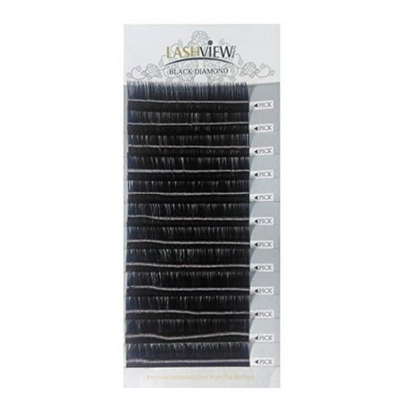 Lashview Silk Individual Eyelash Extensions Semi-permanent Mink Eyelashes 0.10 C Curl (Best Semi Permanent Eyelashes)
